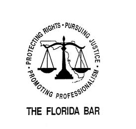 PROTECTING RIGHTS PURSUING JUSTICE PROMOTING PROFESSIONALISM THE FLORIDA BAR trademark