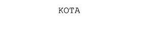 KOTA trademark