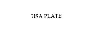 USA PLATE trademark