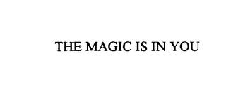 THE MAGIC IS IN YOU trademark