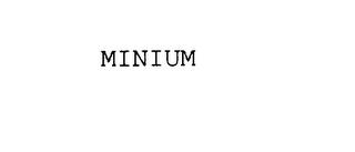 MINIUM trademark