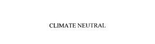 CLIMATE NEUTRAL trademark