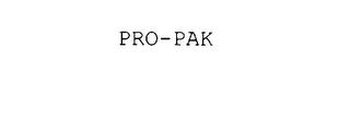 PRO-PAK trademark