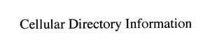 CELLULAR DIRECTORY INFORMATION trademark