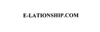 E-LATIONSHIP.COM trademark