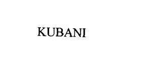 KUBANI trademark