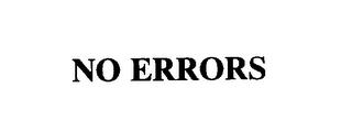 NO ERRORS trademark