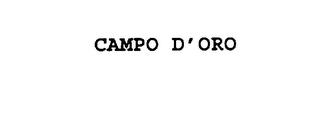 CAMPO D'ORO trademark