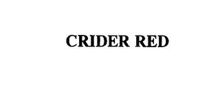 CRIDER RED trademark