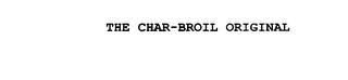 THE CHAR-BROIL ORIGINAL trademark