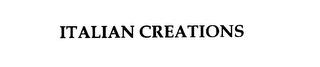 ITALIAN CREATIONS trademark