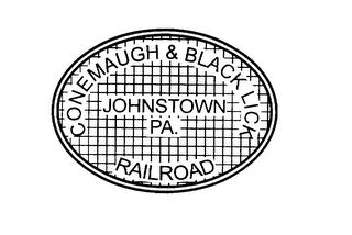 CONEMAUGH & BLACK LICK JOHNSTOWN PA. RAILROAD trademark