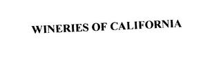 WINERIES OF CALIFORNIA trademark