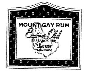 MOUNT GAY RUM EXTRA OLD BARBADOS RUM SINCE 1703 trademark