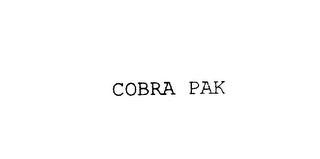 COBRA PAK trademark