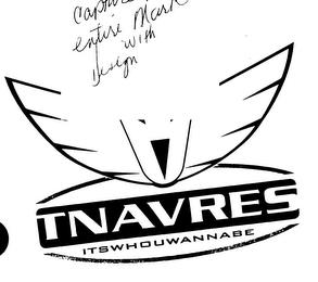 TNAVRES ITSWHOUWANNABE trademark