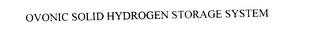 OVONIC SOLID HYDROGEN STORAGE SYSTEM trademark