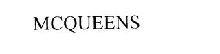 MCQUEENS trademark