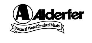 ALDERFER NATURAL WOOD SMOKED MEATS trademark