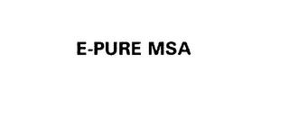 E-PURE MSA trademark