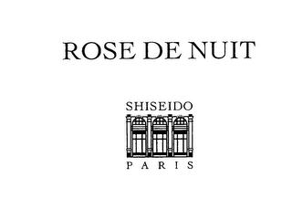 ROSE DE NUIT SHISEIDO  P A R I S trademark