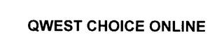 QWEST CHOICE ONLINE trademark