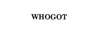 WHOGOT trademark