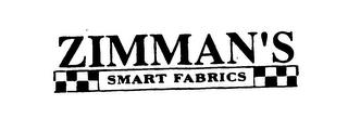 ZIMMAN'S SMART FABRICS trademark