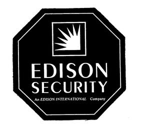 EDISON SECURITY AN EDISON INTERNATION COMAPNY trademark