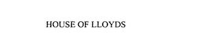 HOUSE OF LLOYDS trademark