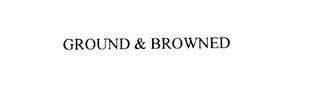 GROUND & BROWNED trademark