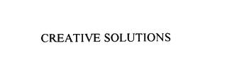 CREATIVE SOLUTIONS trademark