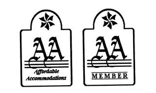 AAAA AFFORDABLE ACCOMMODATIONS MEMBER trademark