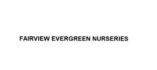 FAIRVIEW EVERGREEN NURSERIES trademark