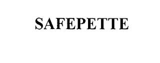 SAFEPETTE trademark