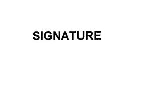 SIGNATURE trademark