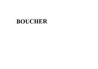 BOUCHER trademark