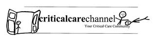 CRITICALCARECHANNEL YOUR CRITICAL CARE COMMUNITY trademark