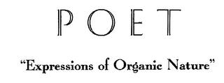 POET "EXPRESSIONS OF ORGANIC NATURE" trademark