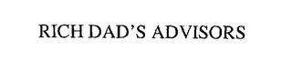 RICH DAD'S ADVISORS trademark