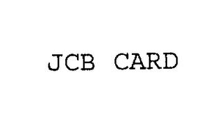 JCB CARD trademark