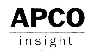 APCO INSIGHT trademark