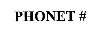 PHONET # trademark