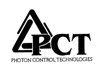 PCT PHOTON CONTROL TECHNOLOGIES trademark