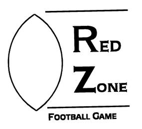 RED ZONE FOOTBALL GAME trademark