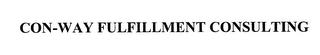 CON-WAY FULFILLMENT CONSULTING trademark