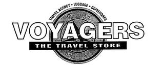 VOYAGER THE TRAVEL STORE TRAVEL AGENCY LUGGAGE GUIDEBOOKS trademark