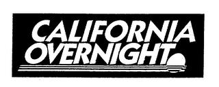 CALIFORNIA OVERNIGHT trademark