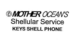 MOTHER OCEAN'S SHELLULAR SERVICE KEYS SHELL PHONE trademark