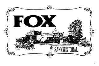 FOX DE SAN CRISTOBAL trademark